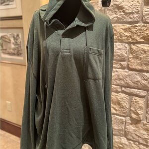 Izod Green Hoodie Sweatshirt